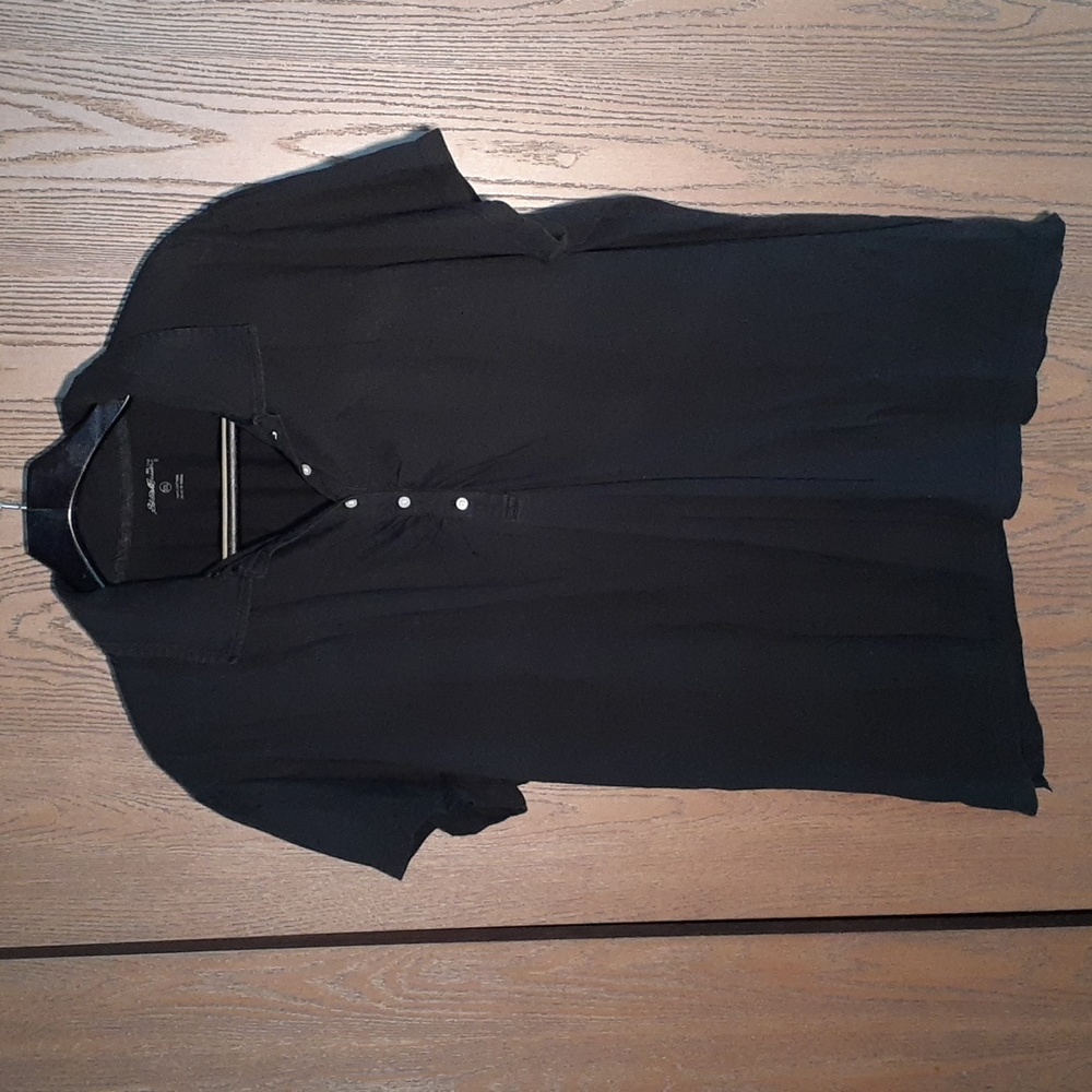 Eddie Bauer womens 100% soft cotton top black size XXL